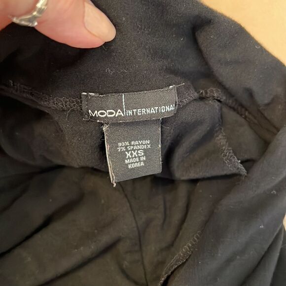 Moda International size XXS LBD backless mini dress or coverup GUC - Picture 4 of 6